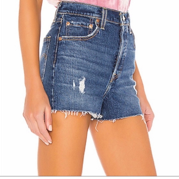 Levi's Pants - Levi’s Ribcage High Rise Distressed Short
